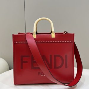 Replica Fendi Peekaboo Tote Red 1 Replica Fendi Peekaboo Tote Red - high-accuracy replica luxury purse