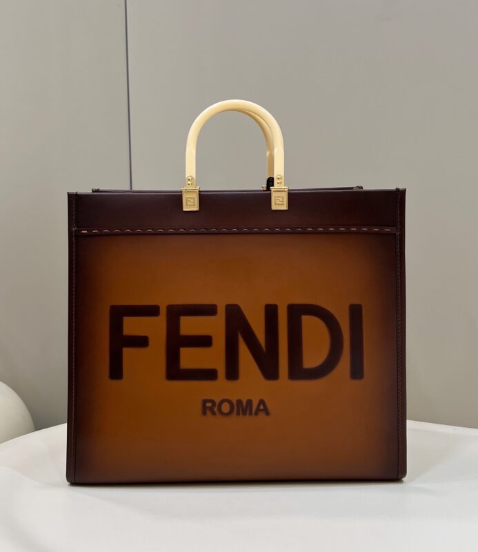 Replica Fendi Peekaboo Tote Brown 1 Replica Fendi Peekaboo Tote Brown - best quality luxury bag dupe