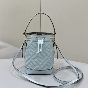 Replica Fendi Tresor Mini Bucket Blue 1 Replica Fendi Tresor Mini Bucket Blue - 1:1 designer replica handbag