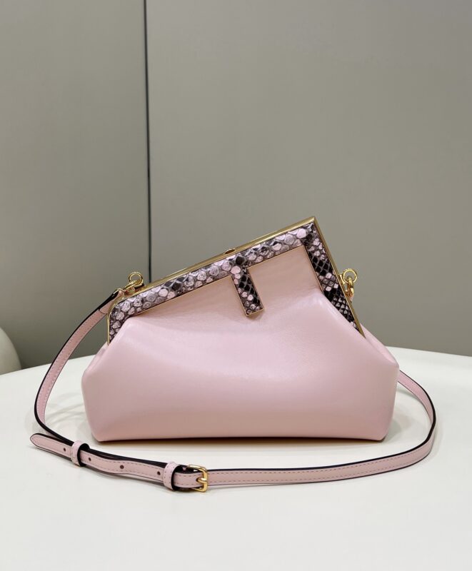 Replica Fendi First Pink Python 1 Replica Fendi First Pink Python - best quality luxury bag dupe