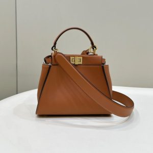 Replica Fendi Peekaboo Medium Brown 1 Replica Fendi Peekaboo Medium Brown - high-accuracy replica luxury purse