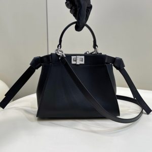 Replica Fendi Peekaboo Small Black 2 Replica Fendi Peekaboo Small Black - near-authentic luxury replica handbag