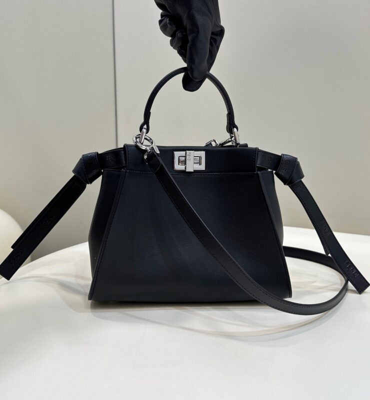 Replica Fendi Peekaboo Small Black 2 Replica Fendi Peekaboo Small Black - near-authentic luxury replica handbag