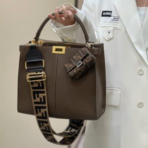 Replica Fendi Peekaboo X Lite Brown 2 Replica Fendi Peekaboo X Lite Brown - elite superclone designer purse