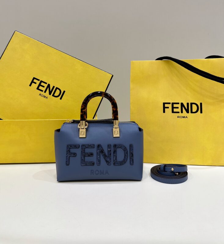 Replica Fendi By The Way Boston Blue 1 Replica Fendi By The Way Boston Blue - near-authentic luxury replica handbag