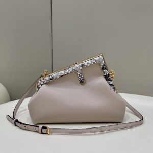 Replica Fendi First Beige Python 1 Replica Fendi First Beige Python - near-authentic luxury replica handbag