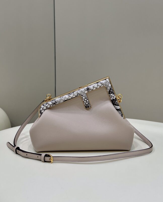 Replica Fendi First Beige Python 1 Replica Fendi First Beige Python - near-authentic luxury replica handbag