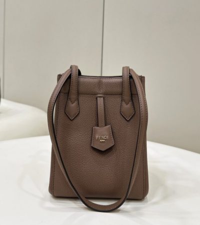 Replica Fendi Origami Small Brown - elite superclone designer purse