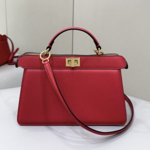 Replica Fendi Peekaboo Large Red 1 Replica Fendi Peekaboo Large Red - near-authentic luxury replica handbag