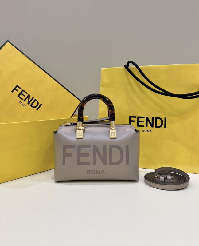 Replica Fendi By The Way Boston Dark Beige - high-accuracy replica luxury purse