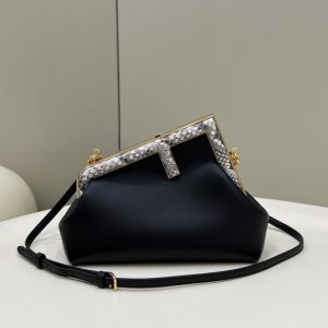 Replica Fendi First Black Python 2 Replica Fendi First Black Python - premium 1:1 fake handbag model