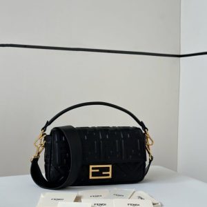 Replica Fendi Baguette Black 1 Replica Fendi Baguette Black - high-accuracy replica luxury purse