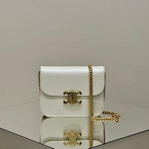Replica Celine Teen Triomphe Bag White 1 Replica Celine Teen Triomphe Bag White - high-accuracy replica luxury purse