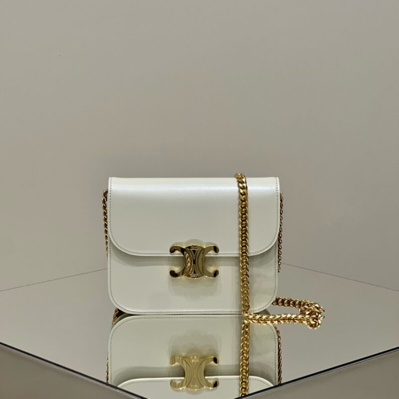 Replica Celine Teen Triomphe Bag White 1 Replica Celine Teen Triomphe Bag White - high-accuracy replica luxury purse