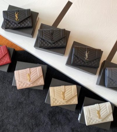 Replica Yves Saint Laurent Envelope Flap Wallet - high-quality designer bag clone