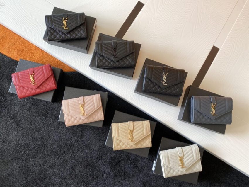 Replica Yves Saint Laurent Envelope Flap Wallet - high-quality designer bag clone
