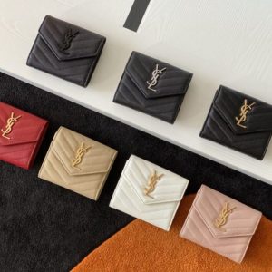Replica Yves Saint Laurent Tri-Fold Wallet 1 Replica Yves Saint Laurent Tri-Fold Wallet - authentic-look luxury purse replica