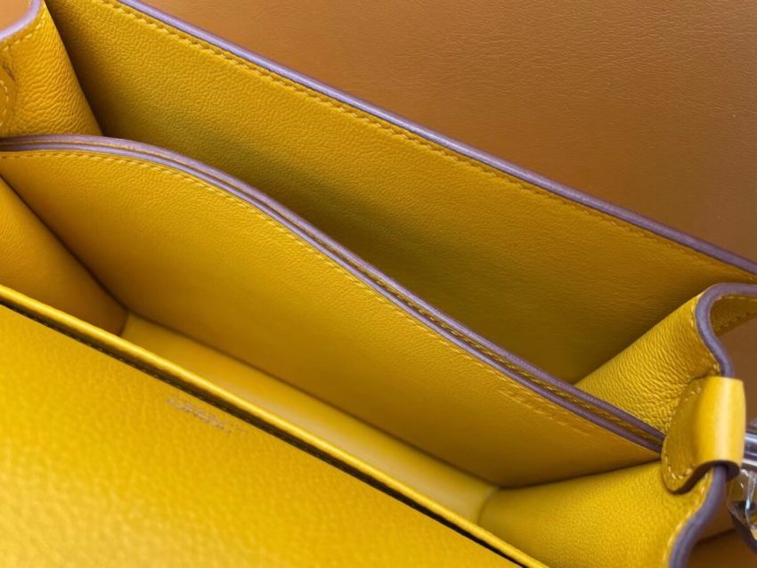 Replica Hermes Sac Roulis Yellow 5 Replica Hermes Sac Roulis Yellow - ultra-realistic fake designer tote