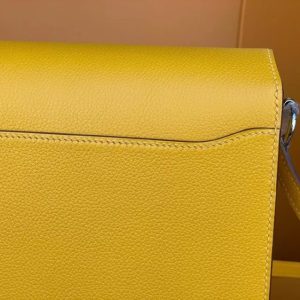 Replica Hermes Sac Roulis Yellow 6 Replica Hermes Sac Roulis Yellow - top-tier luxury replica shoulder bag