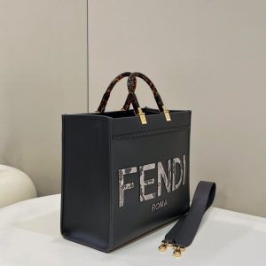 Replica Fendi Sunshine Tote Dark Grey 2 Replica Fendi Sunshine Tote Dark Grey - best-selling designer handbag dupe
