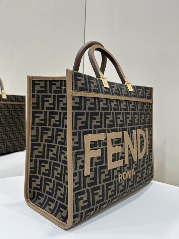 Replica Fendi Sunshine Tote Brown Monogram 2 Replica Fendi Sunshine Tote Brown Monogram - ultra-realistic fake designer tote