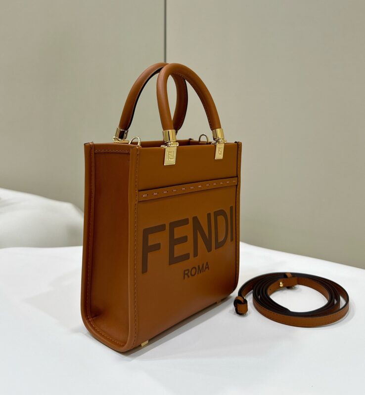 Replica Fendi Mini Tote Brown 2 Replica Fendi Mini Tote Brown - realistic designer-inspired fake bag