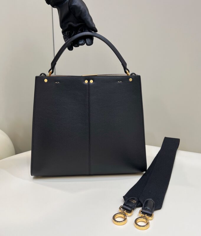 Replica Fendi Peekaboo X Lite Black - realistic designer-inspired fake bag