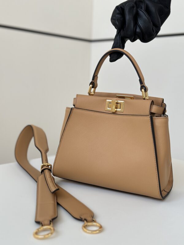 Replica Fendi Peekaboo Large Light Brown 2 Replica Fendi Peekaboo Large Light Brown - high-accuracy replica luxury purse