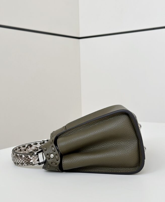 Replica Fendi Peekaboo Small Dark Grey 2 Replica Fendi Peekaboo Small Dark Grey - top-rated replica designer bag