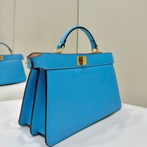 Replica Fendi Peekaboo Large Blue 2 Replica Fendi Peekaboo Large Blue - ultra-realistic fake designer tote