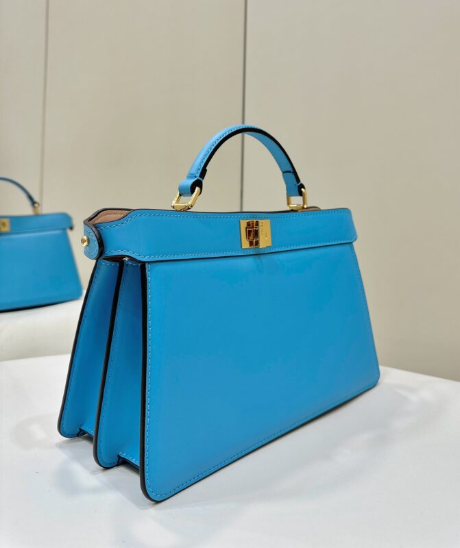 Replica Fendi Peekaboo Large Blue 2 Replica Fendi Peekaboo Large Blue - ultra-realistic fake designer tote