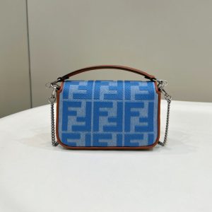 Replica Fendi Baguette Small Denim Blue 2 Replica Fendi Baguette Small Denim Blue - top-rated replica designer bag