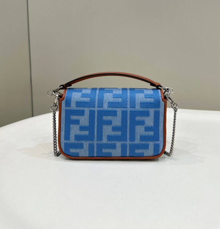 Replica Fendi Baguette Small Denim Blue 2 Replica Fendi Baguette Small Denim Blue - top-rated replica designer bag