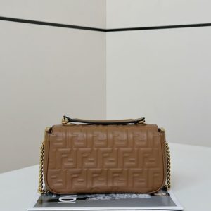 Replica Fendi Baguette Sliding Chain Brown - premium-grade designer purse dupe