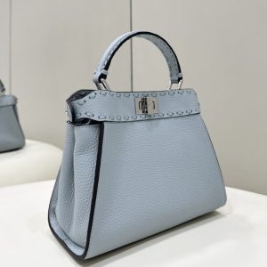 Replica Fendi Peekaboo Small Sky Blue 2 Replica Fendi Peekaboo Small Sky Blue - 1:1 designer replica handbag