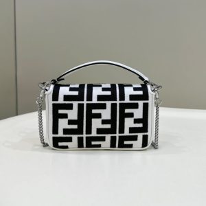 Replica Fendi Baguette Small White 2 Replica Fendi Baguette Small White - high-end fake designer purse