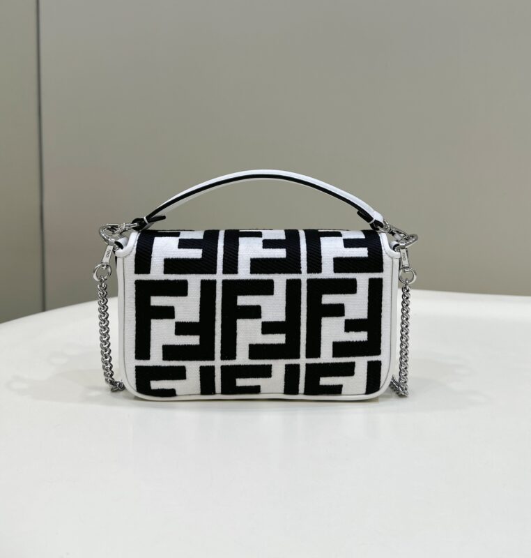 Replica Fendi Baguette Small White 2 Replica Fendi Baguette Small White - high-end fake designer purse
