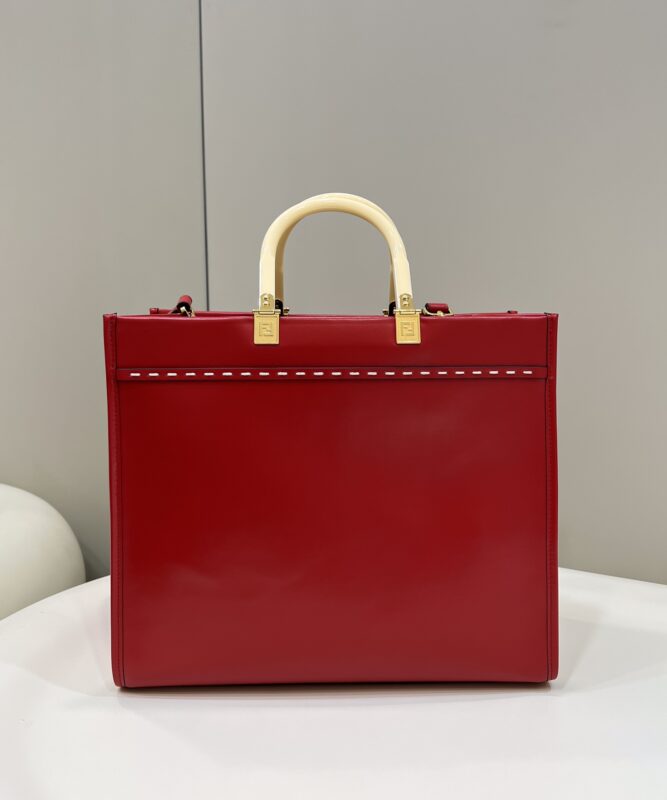 Replica Fendi Peekaboo Tote Red 2 Replica Fendi Peekaboo Tote Red - authentic-look luxury purse replica