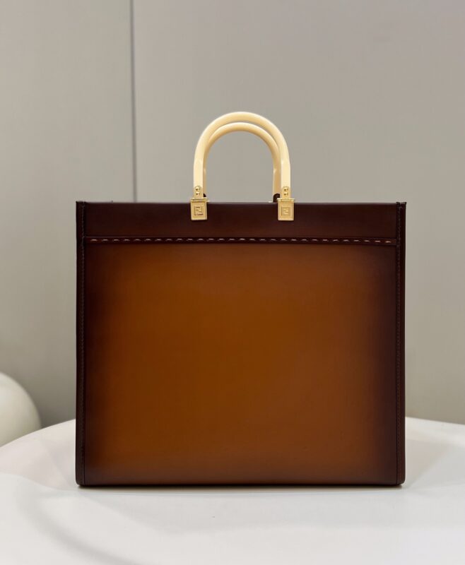 Replica Fendi Peekaboo Tote Brown 2 Replica Fendi Peekaboo Tote Brown - realistic designer-inspired fake bag
