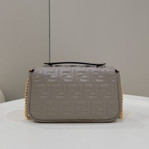 Replica Fendi Baguette Sliding Chain Beige - elite superclone designer purse