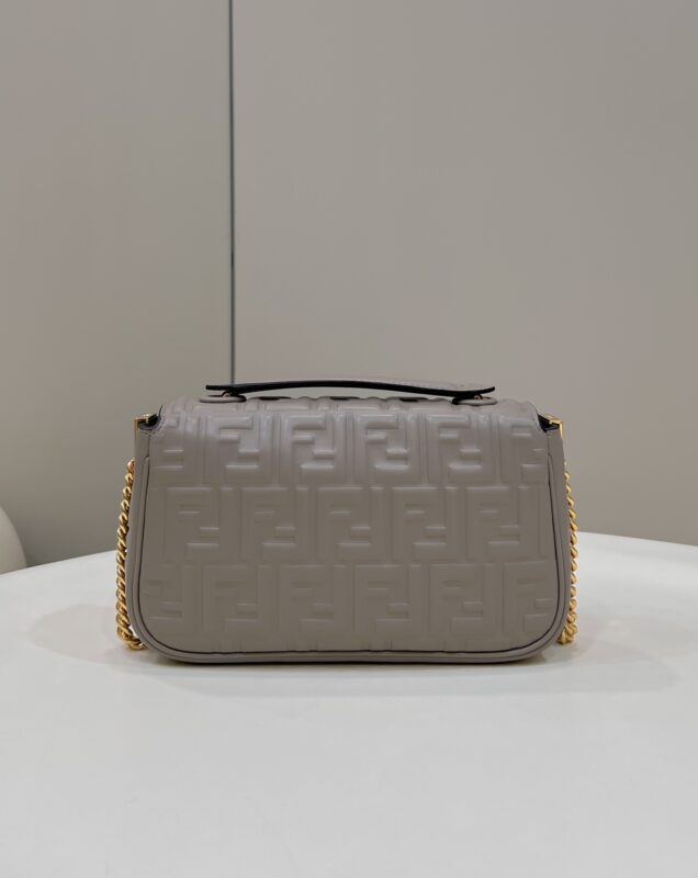 Replica Fendi Baguette Sliding Chain Beige - elite superclone designer purse