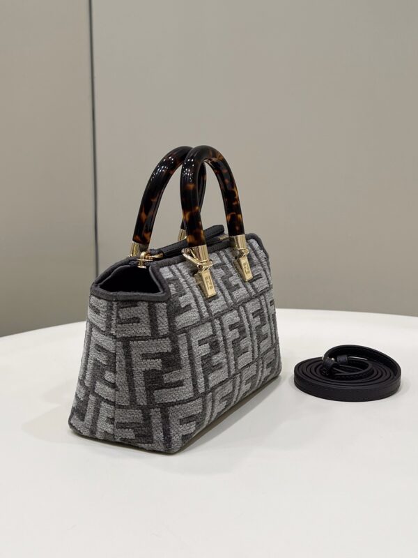 Replica Fendi By The Way Boston Brown Cotton - high-end fake designer purse