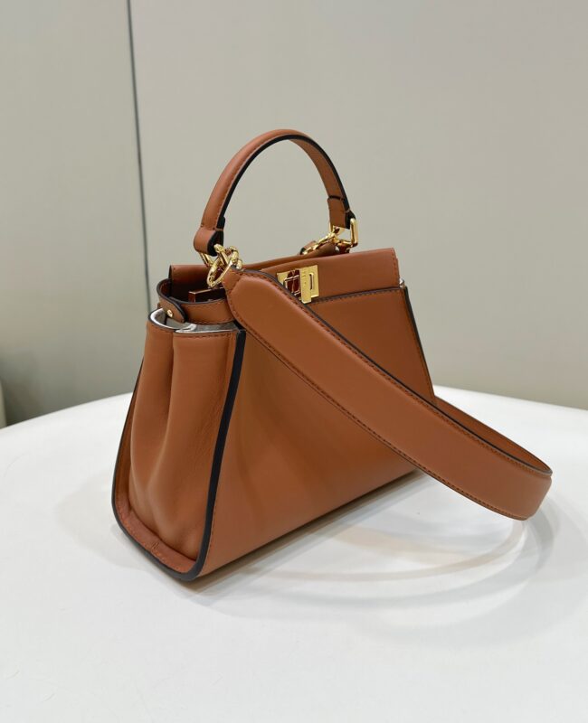 Replica Fendi Peekaboo Medium Brown 2 Replica Fendi Peekaboo Medium Brown - premium-grade designer purse dupe