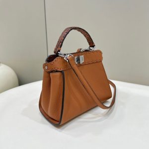 Replica Fendi Peekaboo Small Brown 3 Replica Fendi Peekaboo Small Brown - ultra-realistic fake designer tote