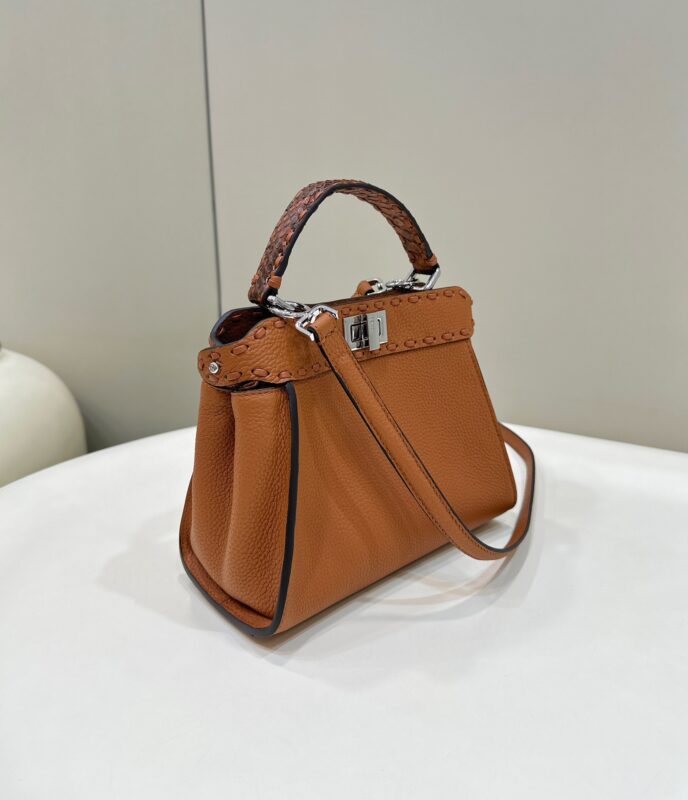 Replica Fendi Peekaboo Small Brown 3 Replica Fendi Peekaboo Small Brown - ultra-realistic fake designer tote