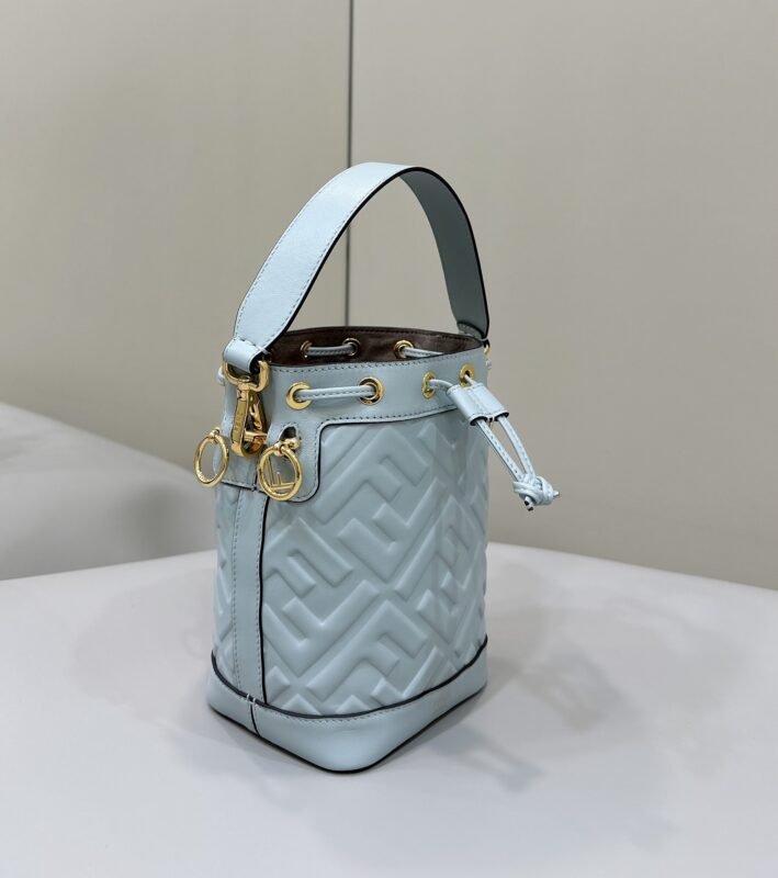 Replica Fendi Tresor Mini Bucket Blue 2 Replica Fendi Tresor Mini Bucket Blue - best-selling designer handbag dupe