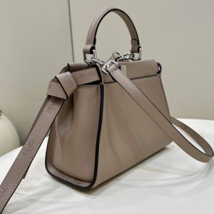 Replica Fendi Peekaboo Small Beige 2 Replica Fendi Peekaboo Small Beige - authentic-look luxury purse replica