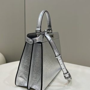 Replica Fendi Peekaboo Large Silver 2 Replica Fendi Peekaboo Large Silver - elite superclone designer purse