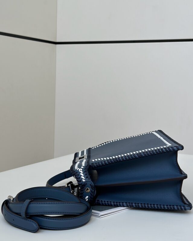 Replica Fendi Peekaboo Dark Blue 2 Replica Fendi Peekaboo Dark Blue - best quality luxury bag dupe