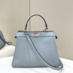 Replica Fendi Peekaboo Sky Blue 2 Replica Fendi Peekaboo Sky Blue - ultra-realistic fake designer tote